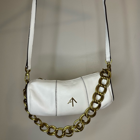 Manu Atelier XX Mini Cylinder Bag White - Picture 2 of 6